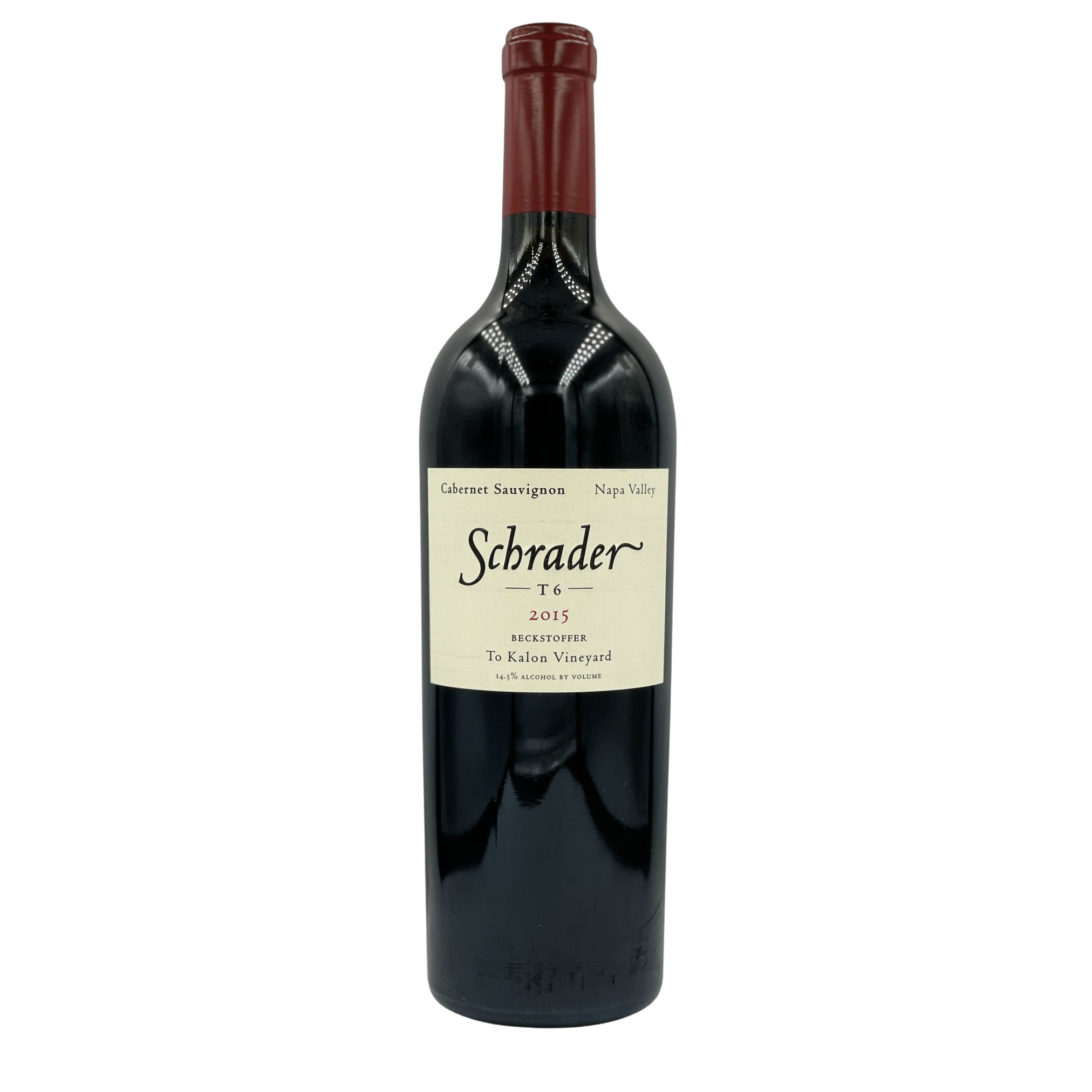 Schrader Cabernet Sauvignon T6 Beckstoffer to Kalon Vineyard 2015